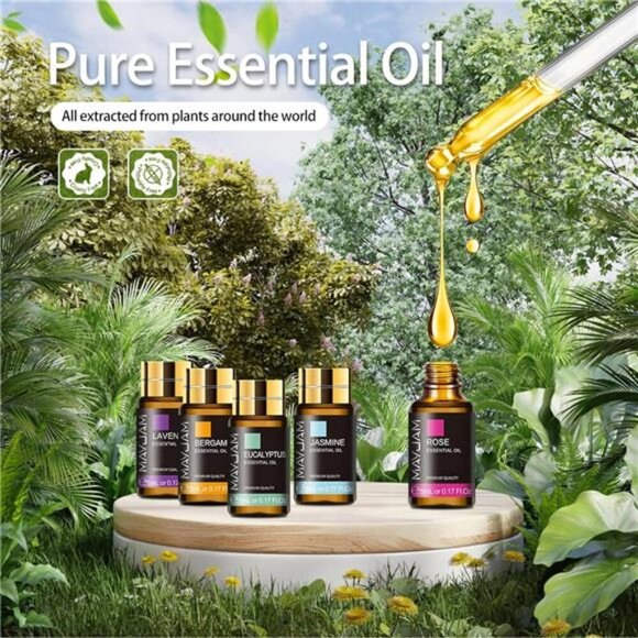 Tea Tree 20 Pcs Pure Essential Oil Gift Set, for Diffuser Humidifiers, Skin Care - Picture 3 of 7